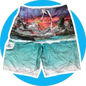 Sportek // Oceanic Sunset Swim Trunks // Men’s